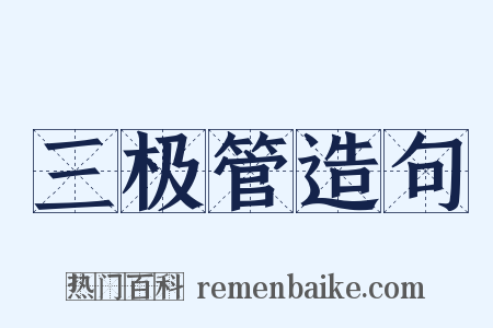 三极管造句是什么意思的图片
